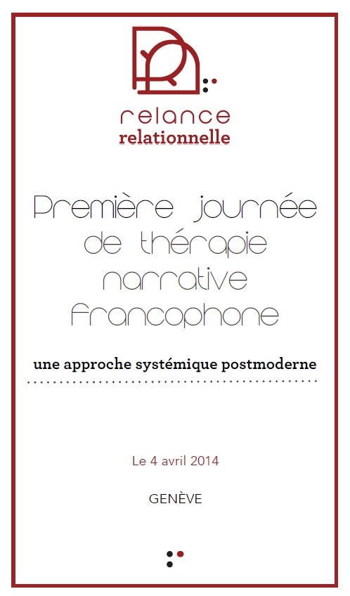 Première journée de thérapie narrative francophone