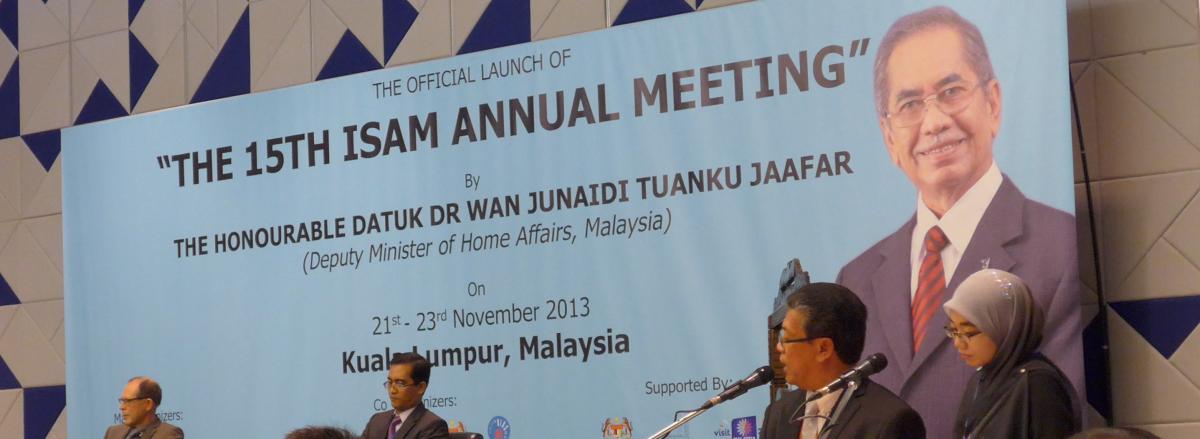Congrès ISAM, Kuala Lumpur, Novembre 2013