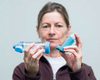 La chambre d’inhalation : agitez