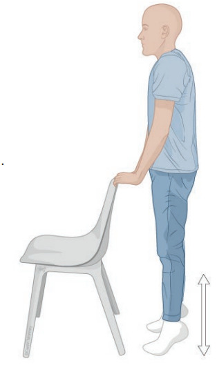 exercice : flexion plantaire sur deux jambes