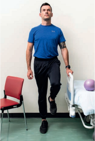 Garder équilibre sur un pied