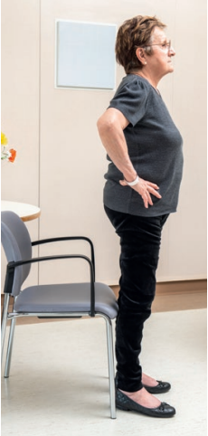 Lombalgies communes aiguës : exercices Position assise à debout