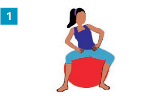 Exercices avec accessoires simples : un gros ballon