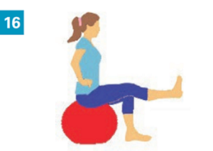 Exercices avec accessoires simples : un gros ballon