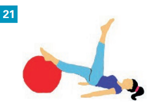 Exercices avec accessoires simples : un gros ballon