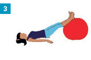 Exercices avec accessoires simples : un gros ballon