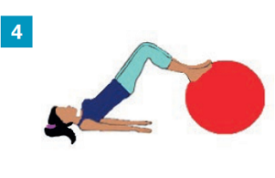 Exercices avec accessoires simples : un gros ballon