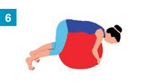 Exercices avec accessoires simples : un gros ballon