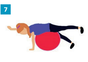 Exercices avec accessoires simples : un gros ballon