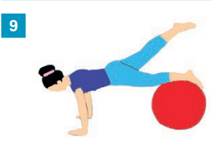 Exercices avec accessoires simples : un gros ballon