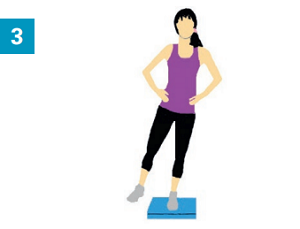 Exercices avec accessoires simples : coussin d’équilibre