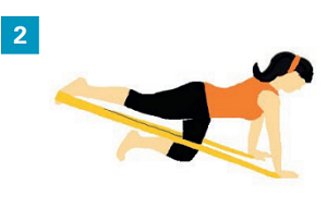 Exercices avec accessoires simples : un élastique