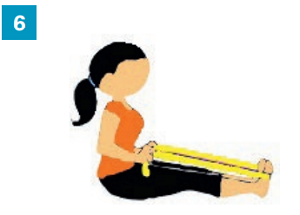 Exercices avec accessoires simples : un élastique