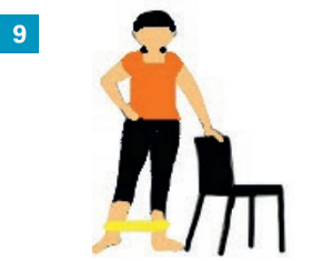 Exercices avec accessoires simples : un élastique