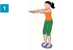 Exercices avec accessoires simples : une galette