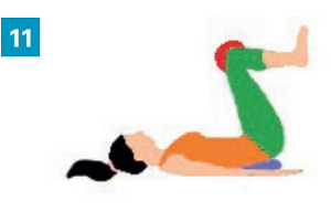 Exercices avec accessoires simples : une galette