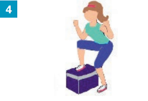 Exercices avec accessoires simples : un marchepied