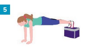 Exercices avec accessoires simples : un marchepied