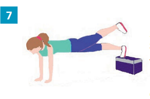 Exercices avec accessoires simples : un marchepied