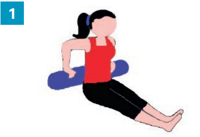 Exercices avec accessoires spécifiques : un rouleau