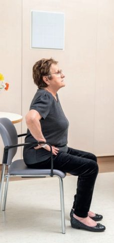 Exercice lombalgies communes aigues : Position assise à debout