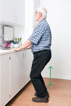 Mini-accroupissements dos droit