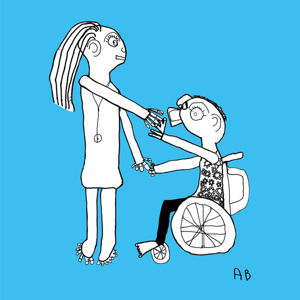 Illustration d’Alexandre Beaumgartner, artiste en situation de polyhandicap
