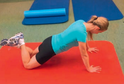 Appuis faciaux sur les genoux (difficile)