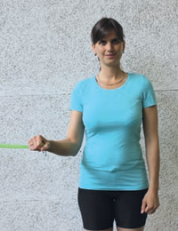 Rotateurs internes, coude au corps