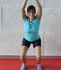 Squats d’échauffement