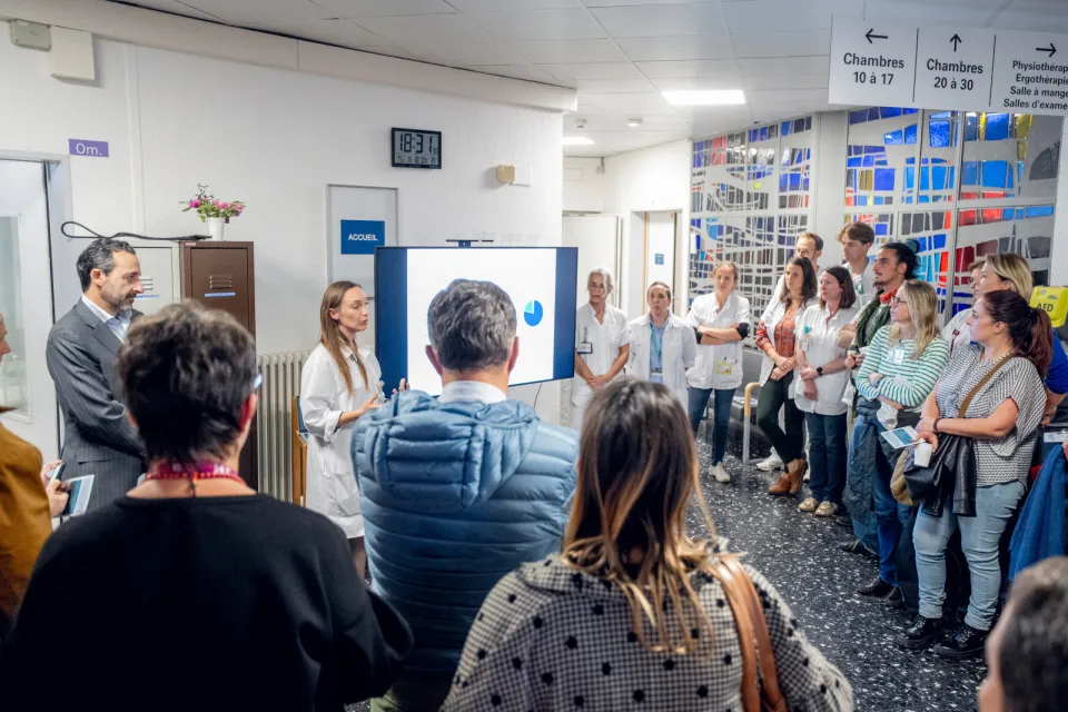 Visite du centre chute