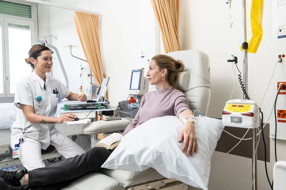 Relation avec une patiente dans le Service d'oncologie