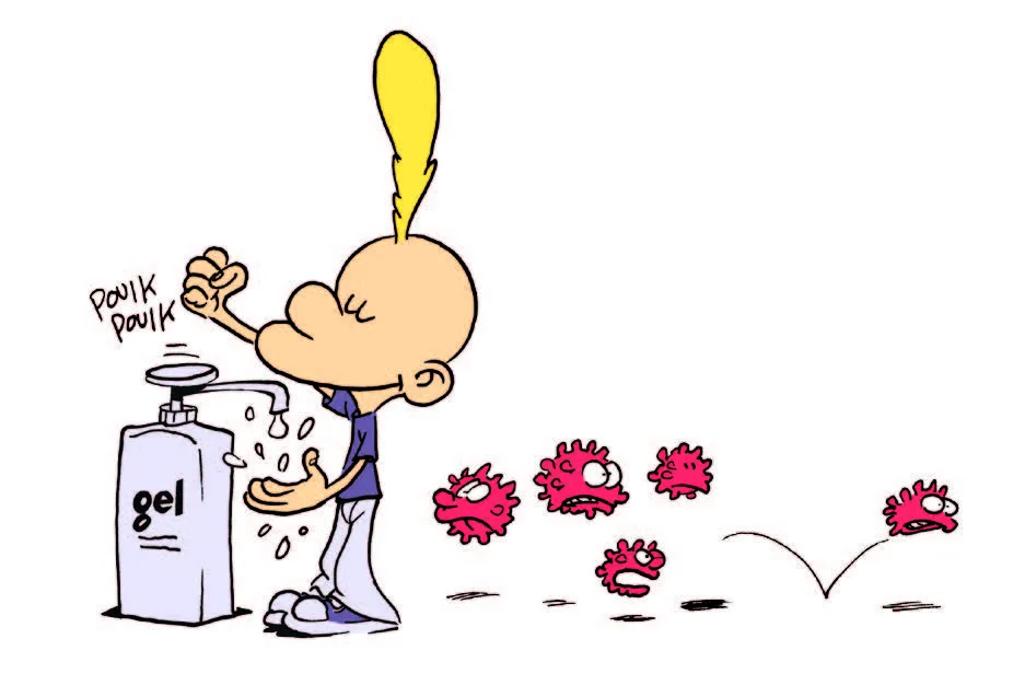 Distribution gratuite de solution hydro-alcoolique avec Terre des Hommes Suisse