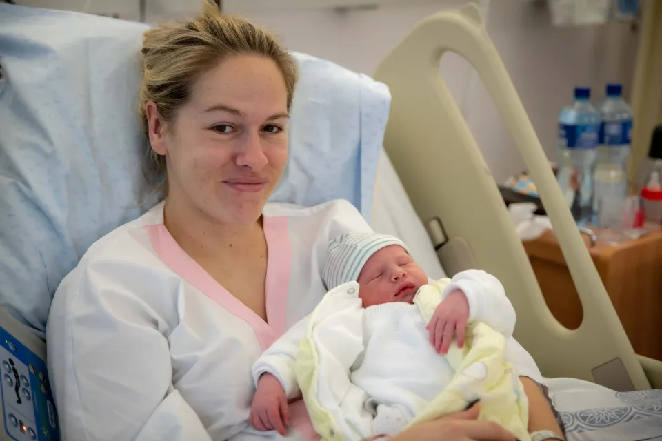 Première naissance à la Maternité des HUG 