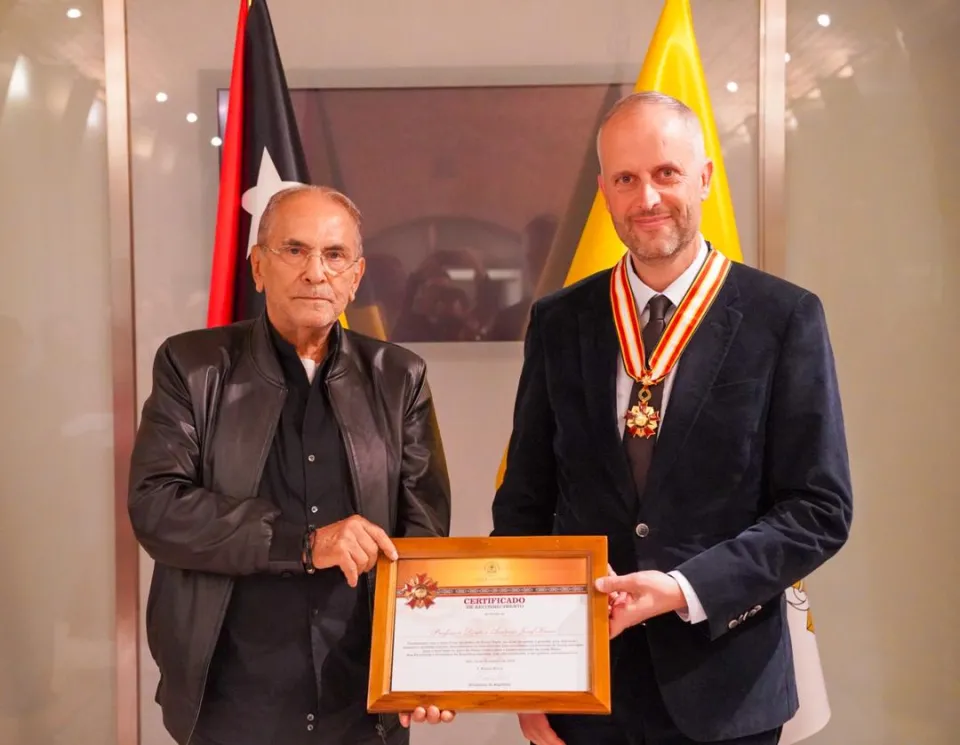 Le Dr Kreis avec le président du Timor-Leste, le Dr José Ramos-Horta