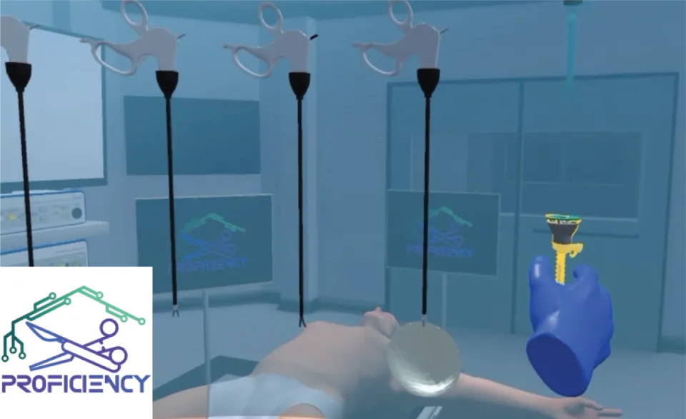 Screenshot of the VR application