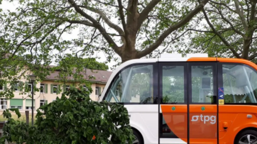 Navette autonome à l'Hôpital de Belle-Idée- TPG