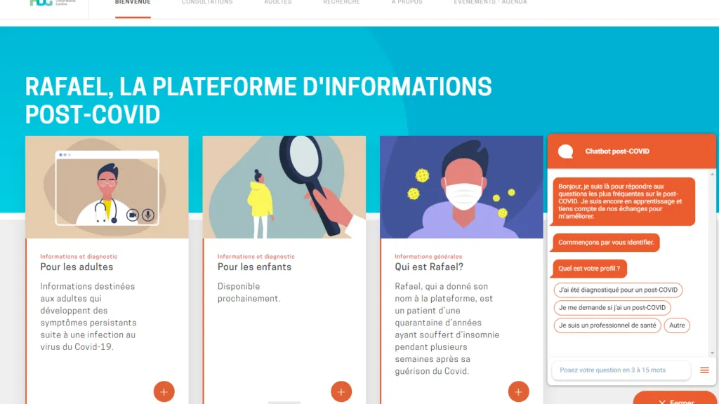 Plateforme RAFAEL, site de référence sur le syndrome Post Covid