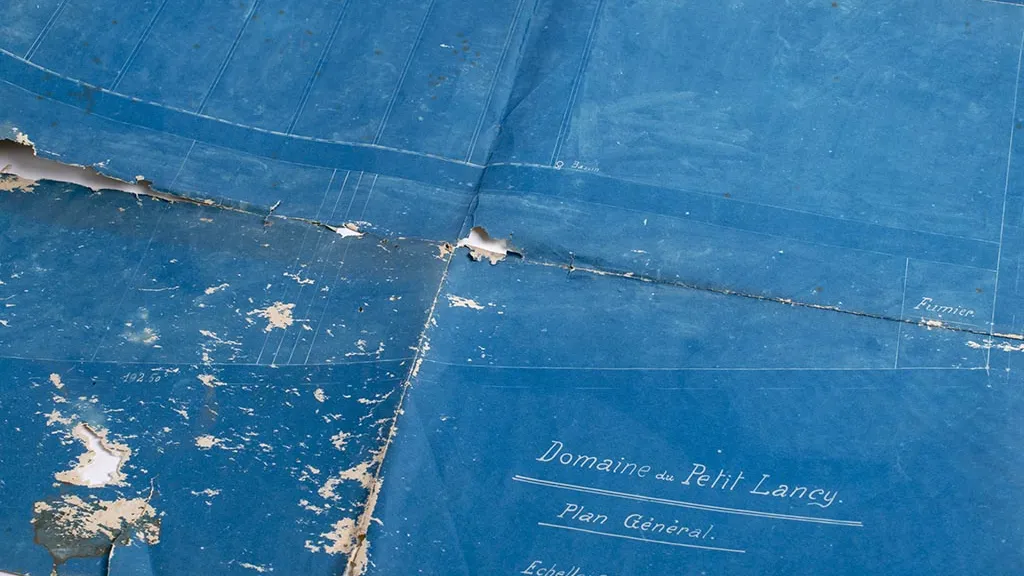 Le plan du potager de l’hôpital établi sur la commune de Lancy