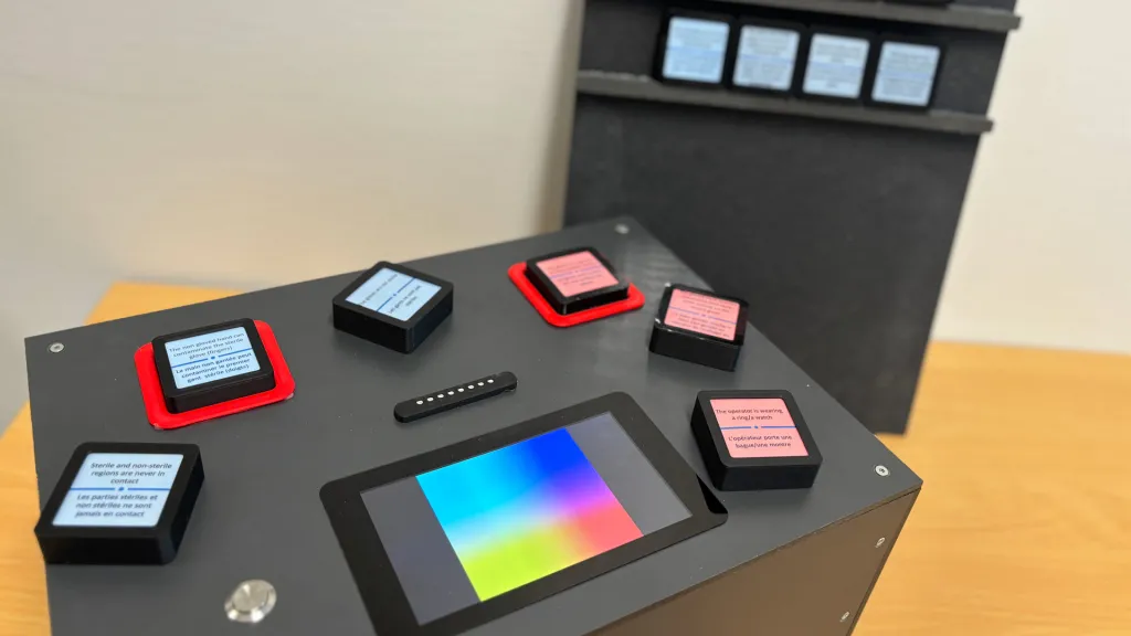 Handtastic Box – Enfilage des gants stériles