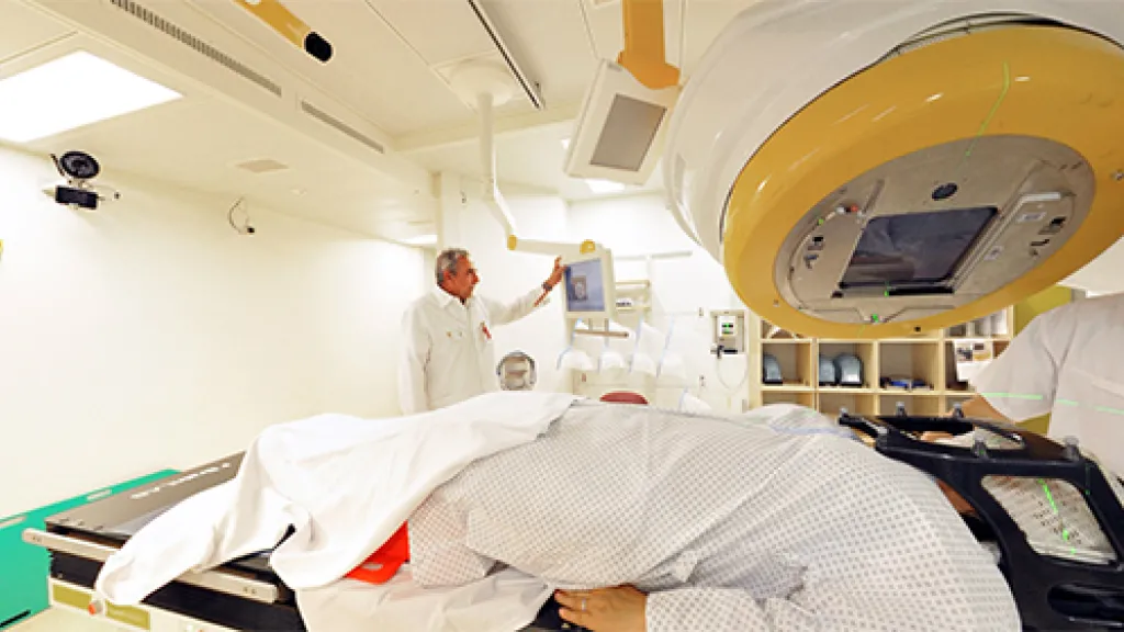 A tumor can be irradiated to the nearest millimeter by the Radiation Oncology Division at HUG in Geneva