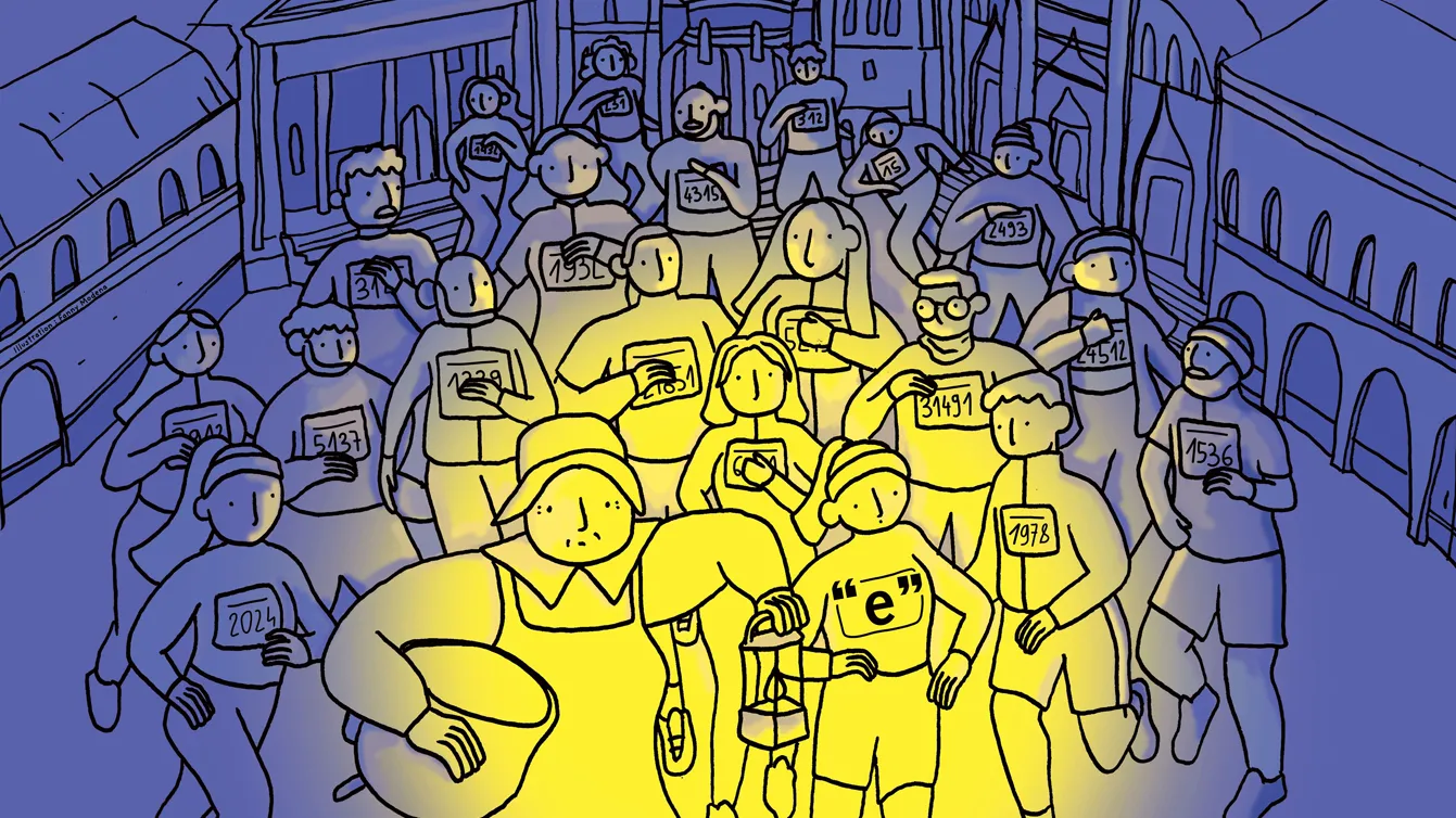 Affiche course escalade