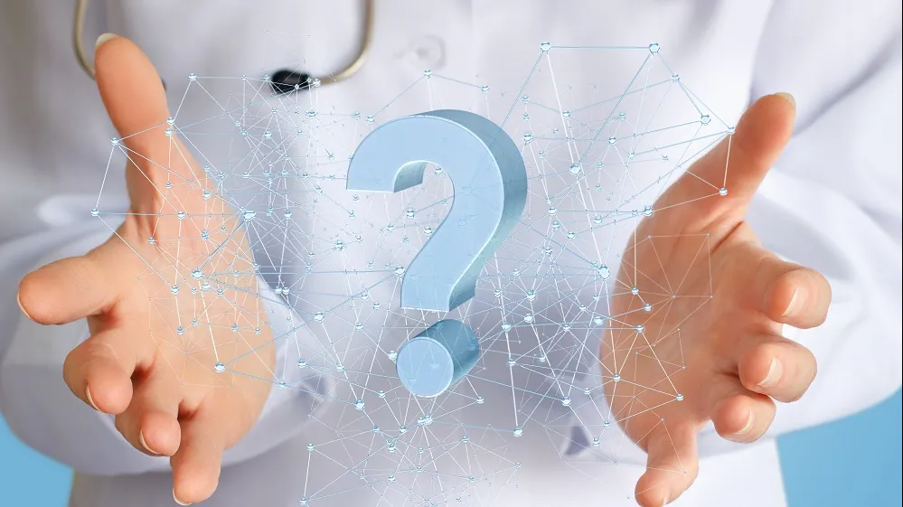 médecin et point d'interrogation