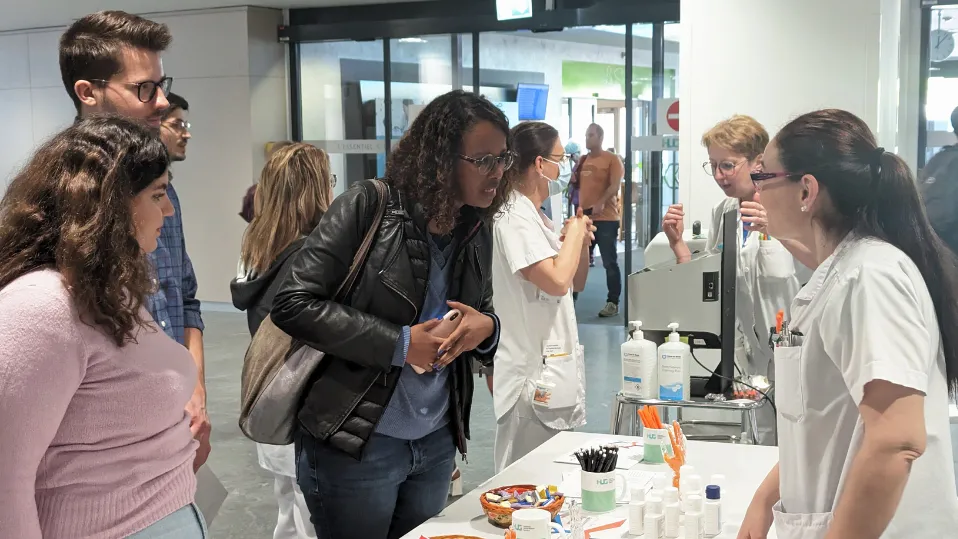 Stand du SPCI pour la Journée mondiale de l'hygiène des mains 2023