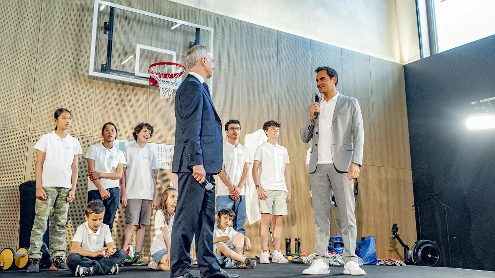 Inauguration MEA avec Roger Federer