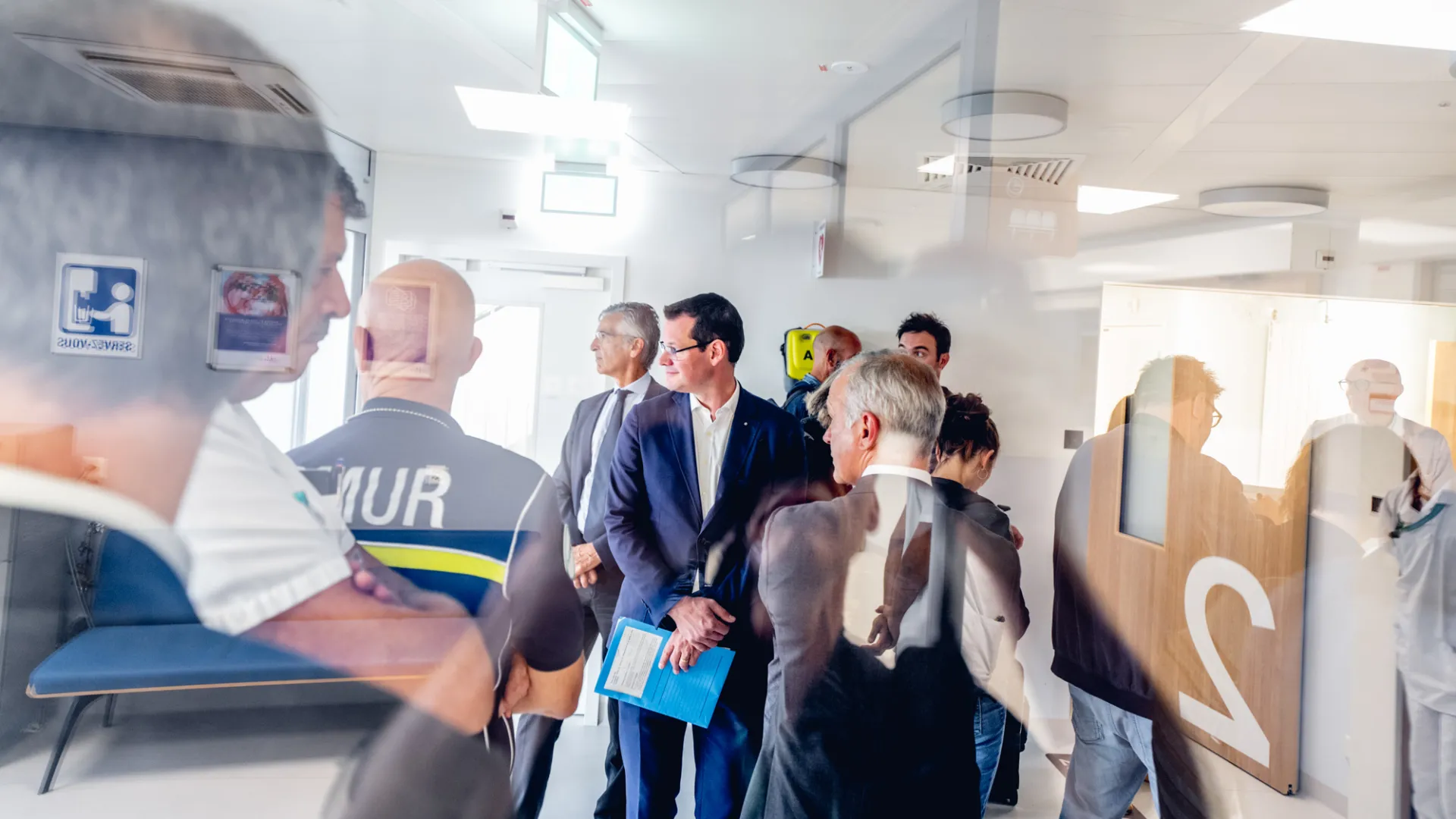 Visite des nouvelles urgences adultes en présence du Conseiller d'Etat Pierre Maudet