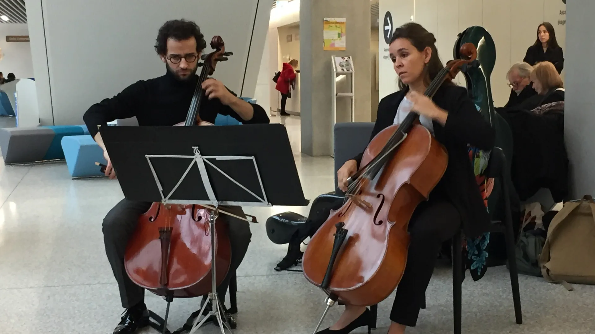 Les musiciens dans l'hôpital