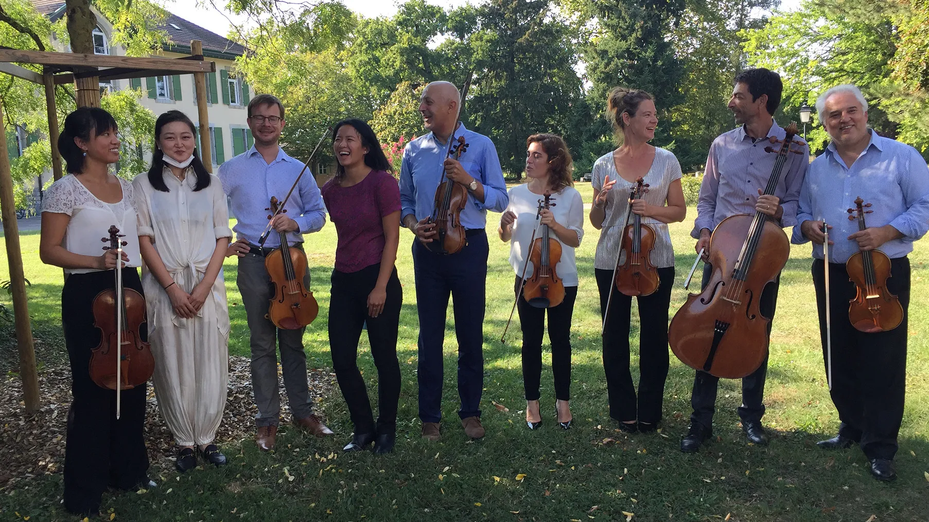 Image des musiciens à l'exterieur