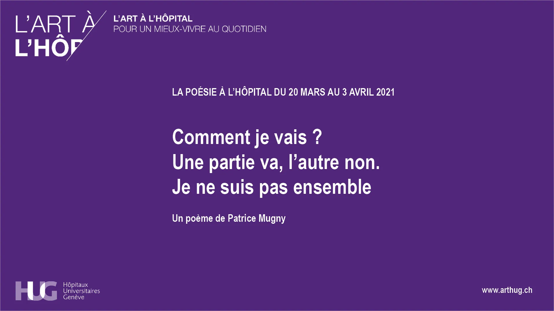 Poème Patrice Mugny