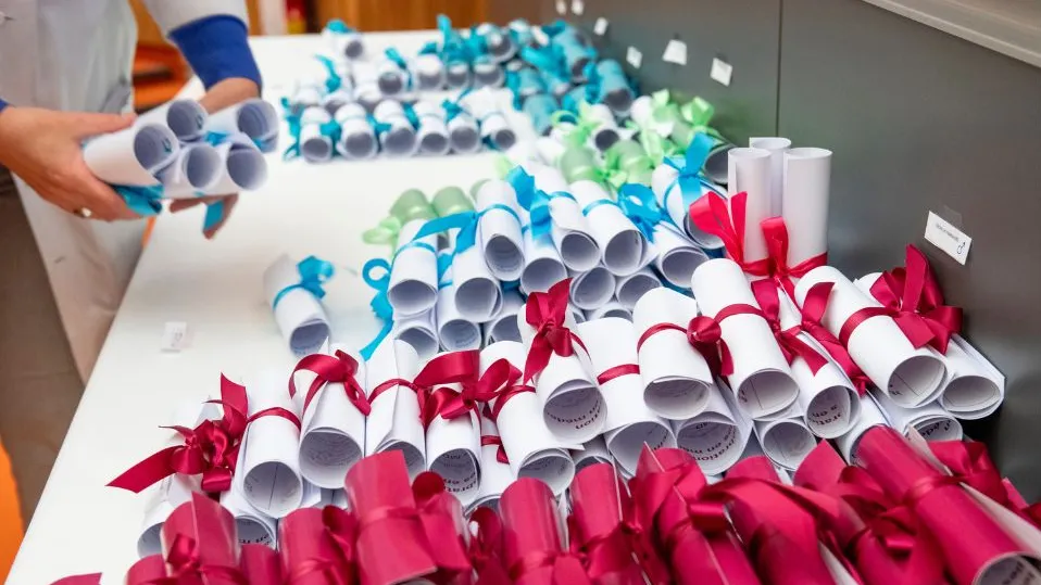 Cérémonie étapes professionnelles en médecine